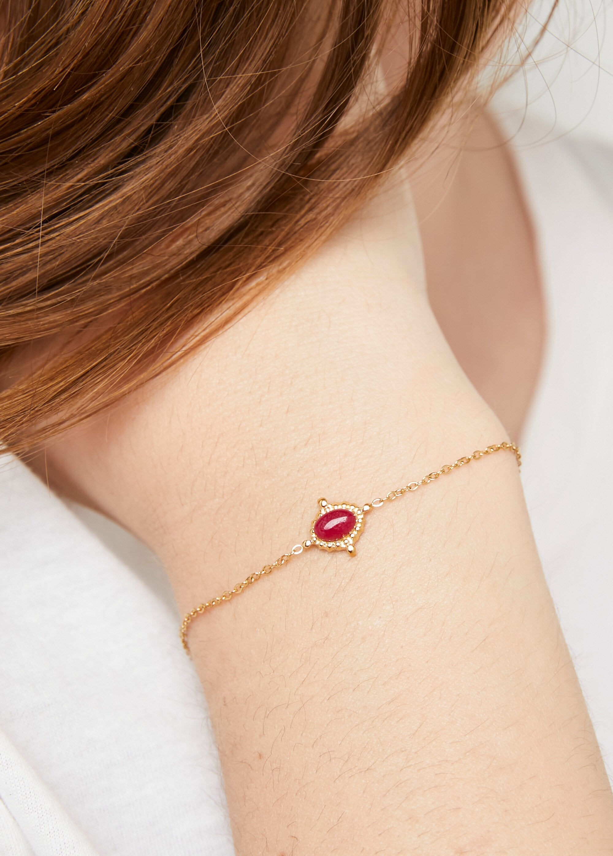 Pulsera_de_cadena_de_acero_con_piedra_Oro_y_rosa_FA2_slim
