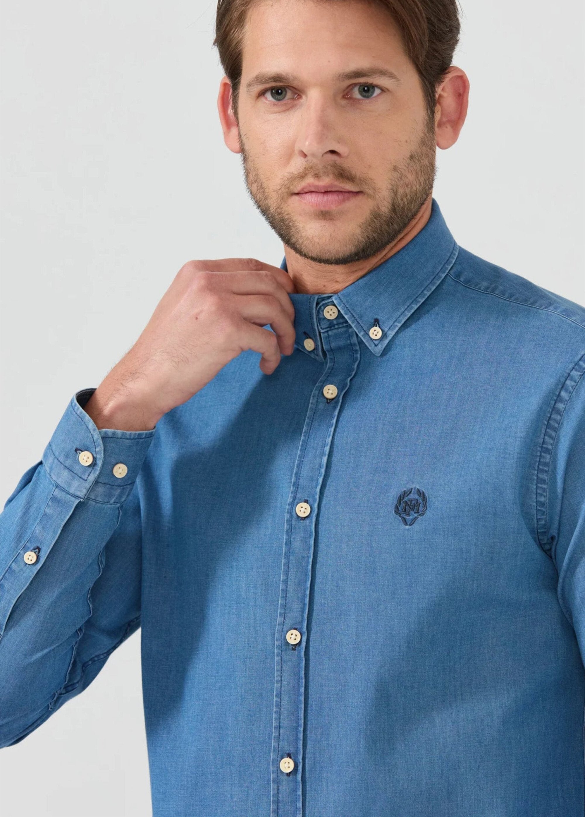 Camisa_casual_de_cambray_de_manga_larga_Azul_oscuro_DE1_slim