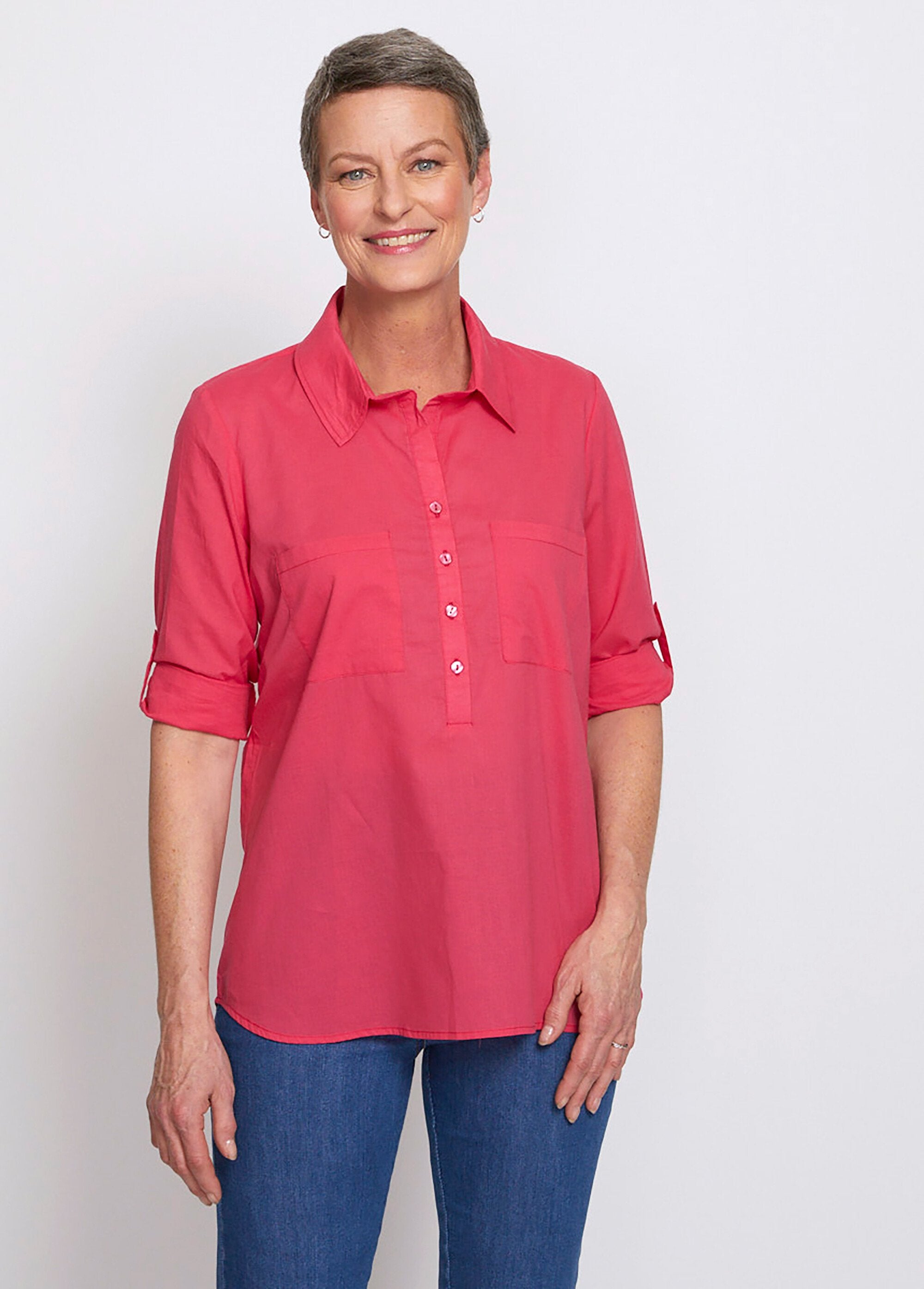 Blusa_larga_de_algodón_estampado_con_botones_Rosa_FA1_slim