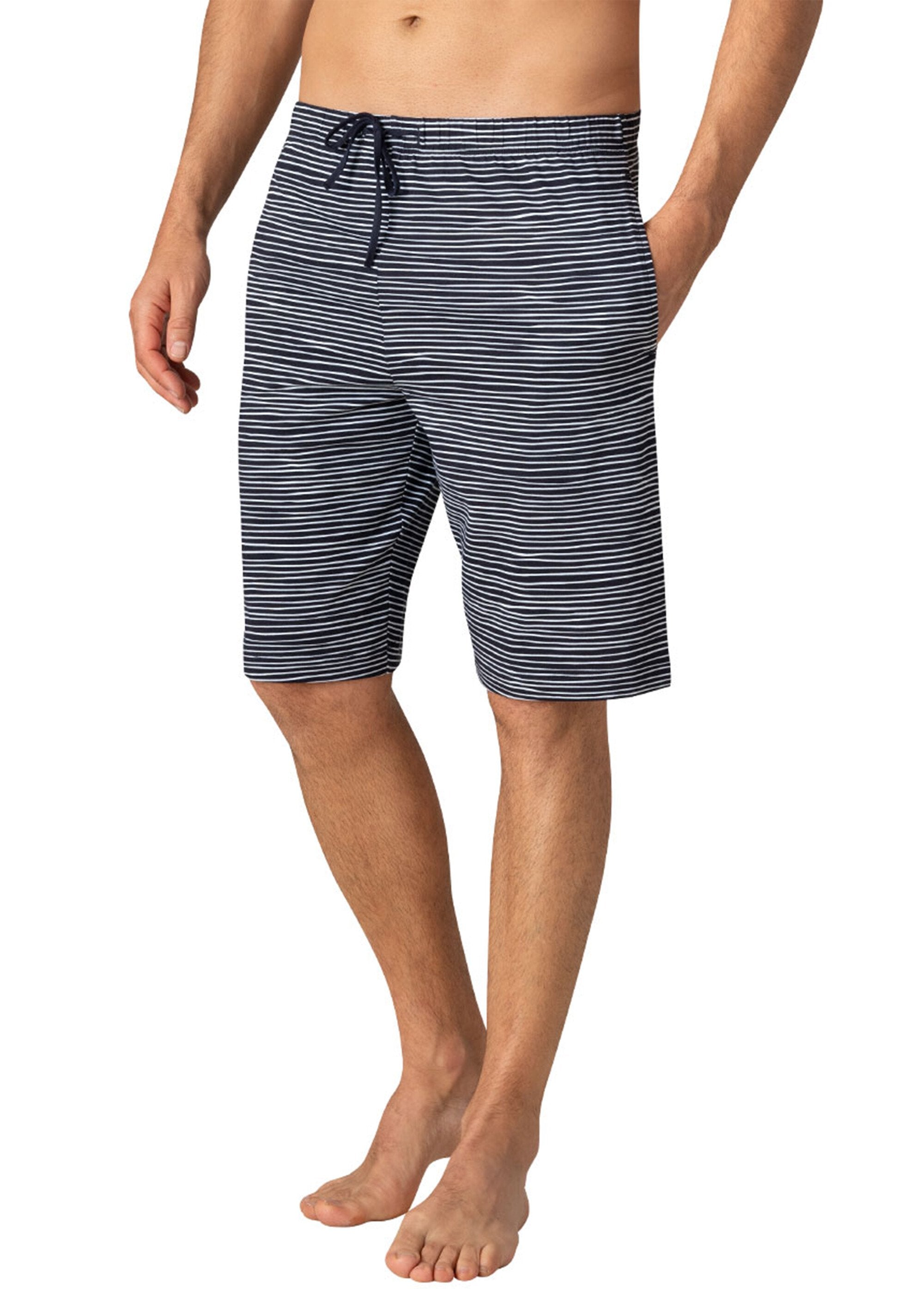 ®_Eminence_-_Pantalones_cortos_de_pijama_estampados_para_hombre_Borgoña_y_azul_marino_DE1_slim