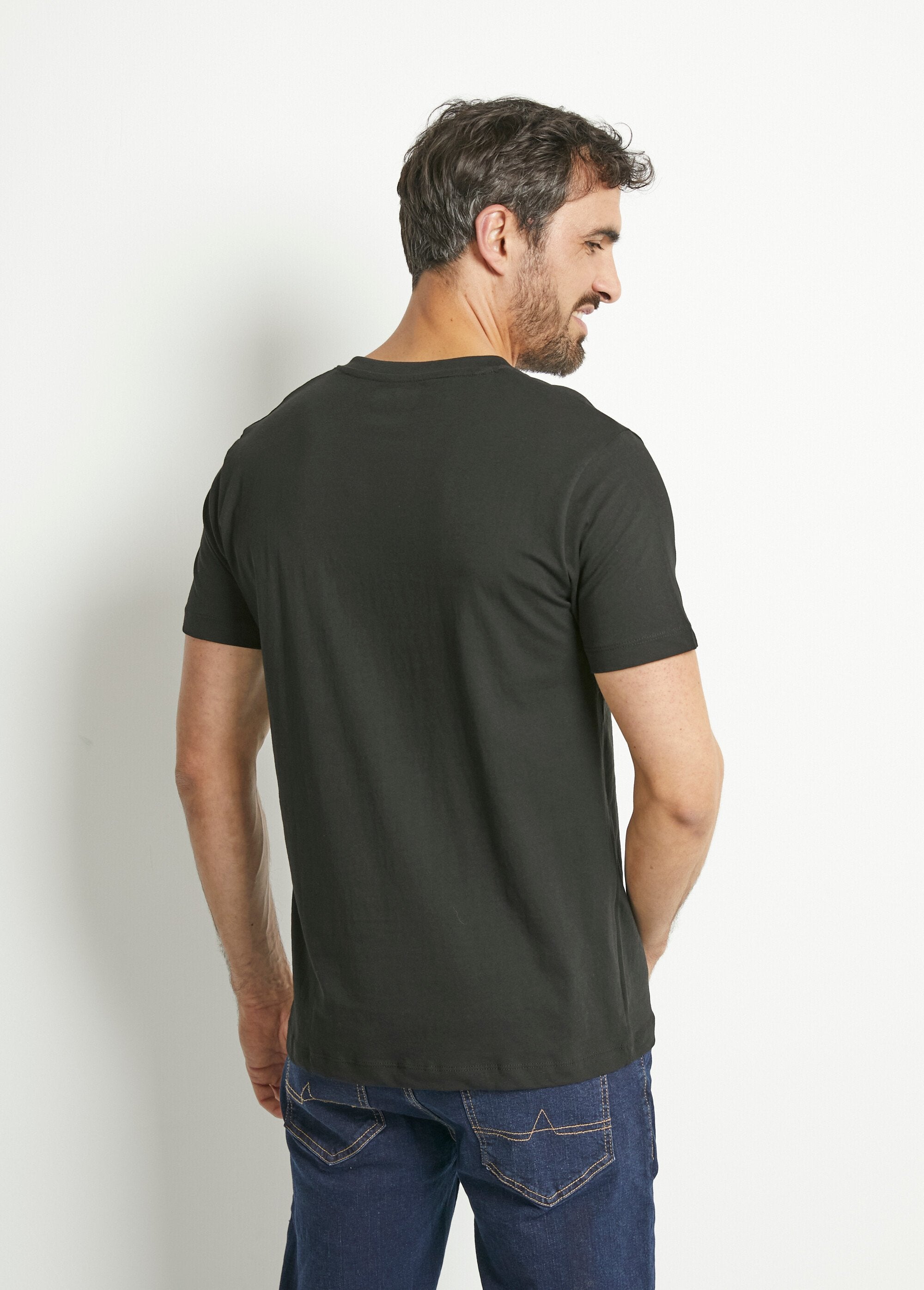 Pack_de_2_camisetas_con_logo_y_cuello_en_V,_color_claro_lote_negro_2_DO1_slim