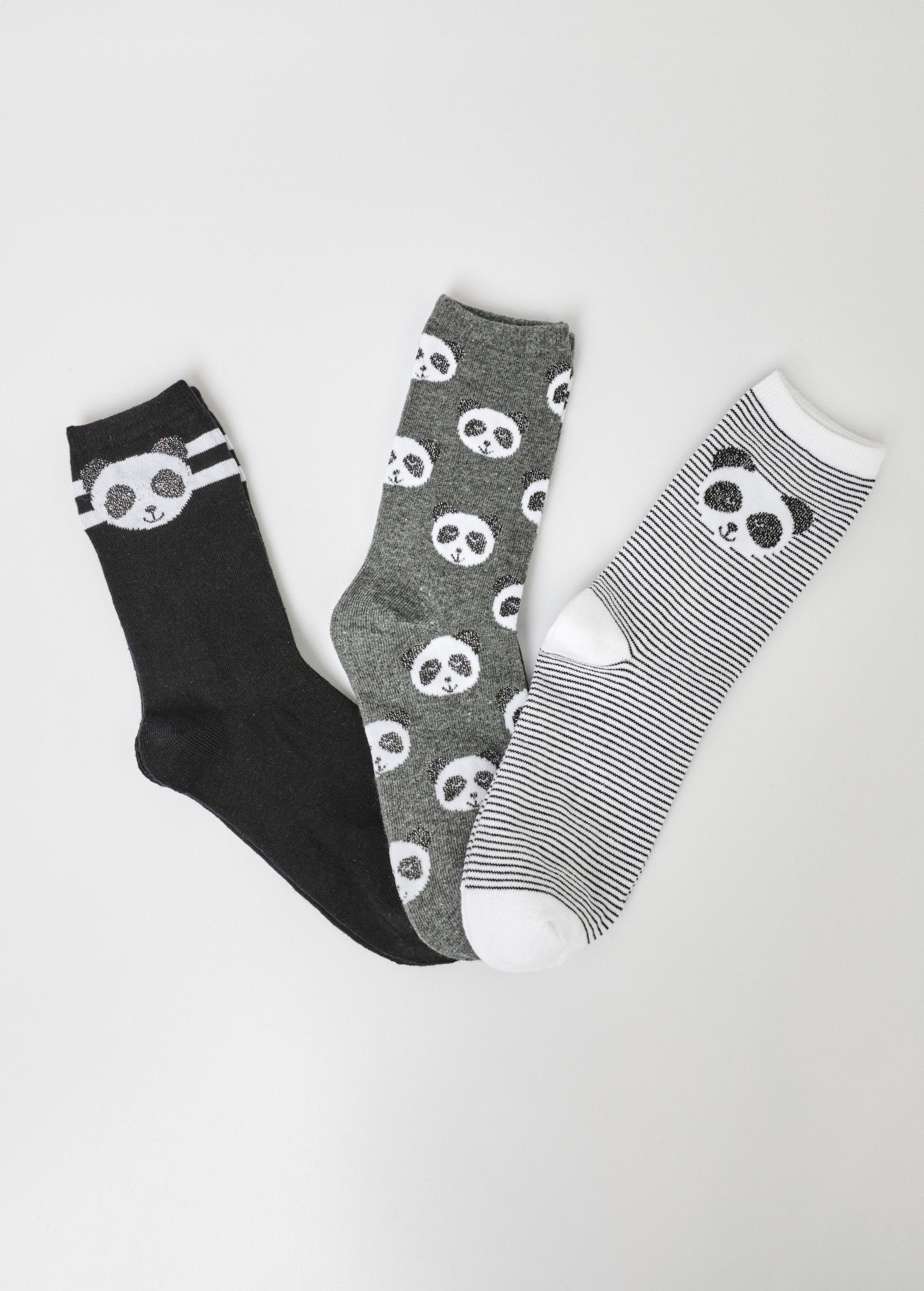 Pack_de_3_calcetines,_temática_panda_gris_y_negro_FA1_slim
