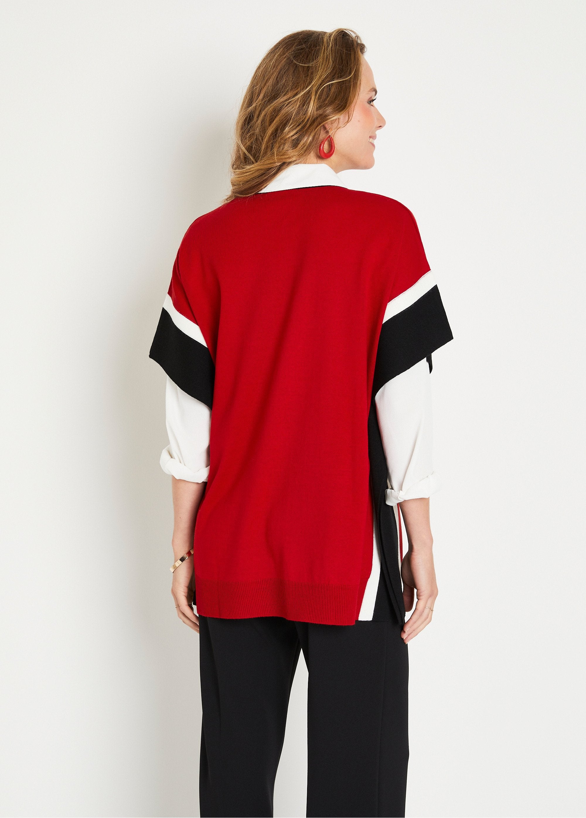 Jersey_poncho_largo_liso_rojo_y_negro_DO1_slim