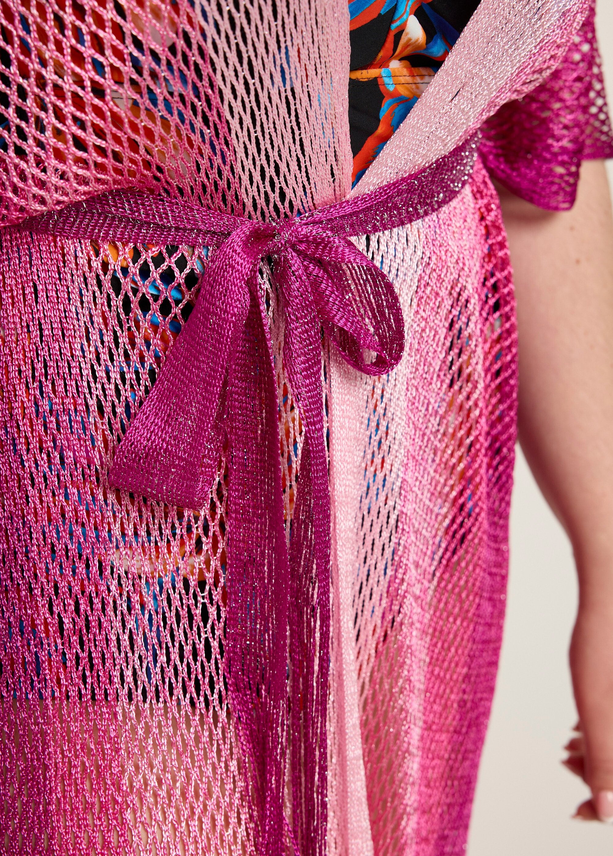 Vestido_de_playa_de_malla_multicolor_Fucsia_DE2_curvy