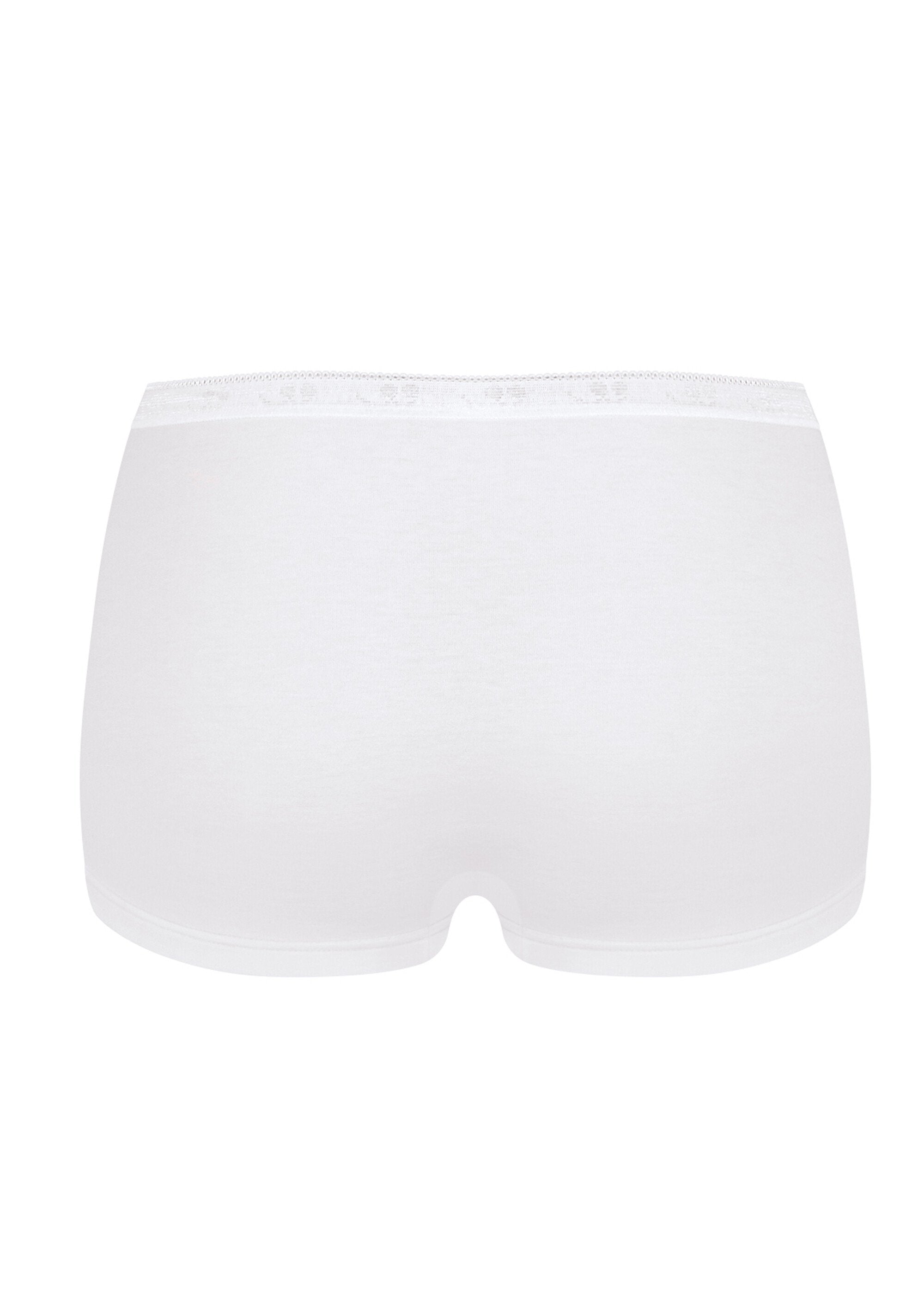 ®_Sloggi_-_Short_Basic+_de_algodón_elástico,_liso_Blanco,_Blanca_DE2_slim