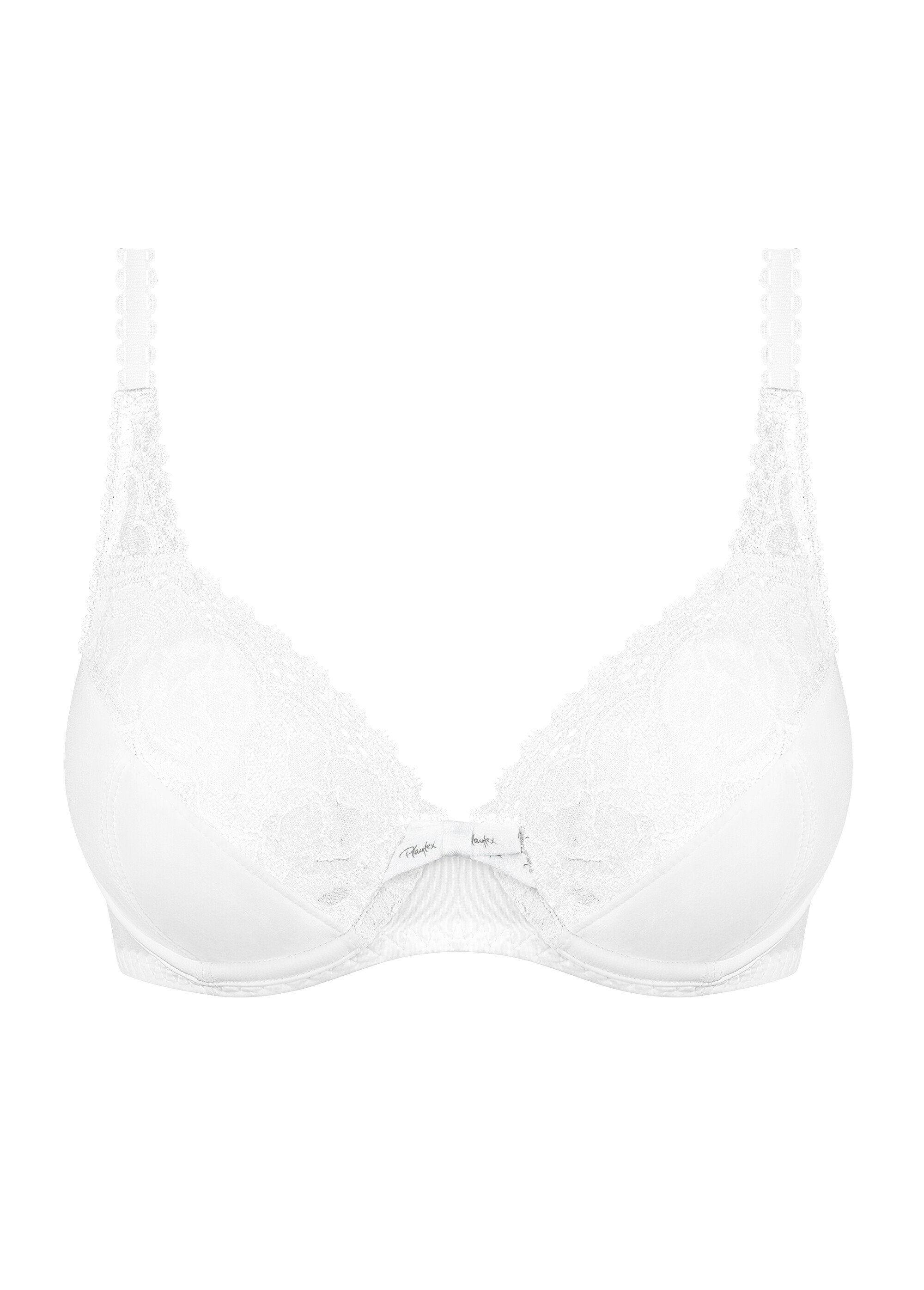 ®_Playtex_-_Sujetador_push-up_de_encaje_de_microfibra_Blanco,_Blanca_FA1_slim