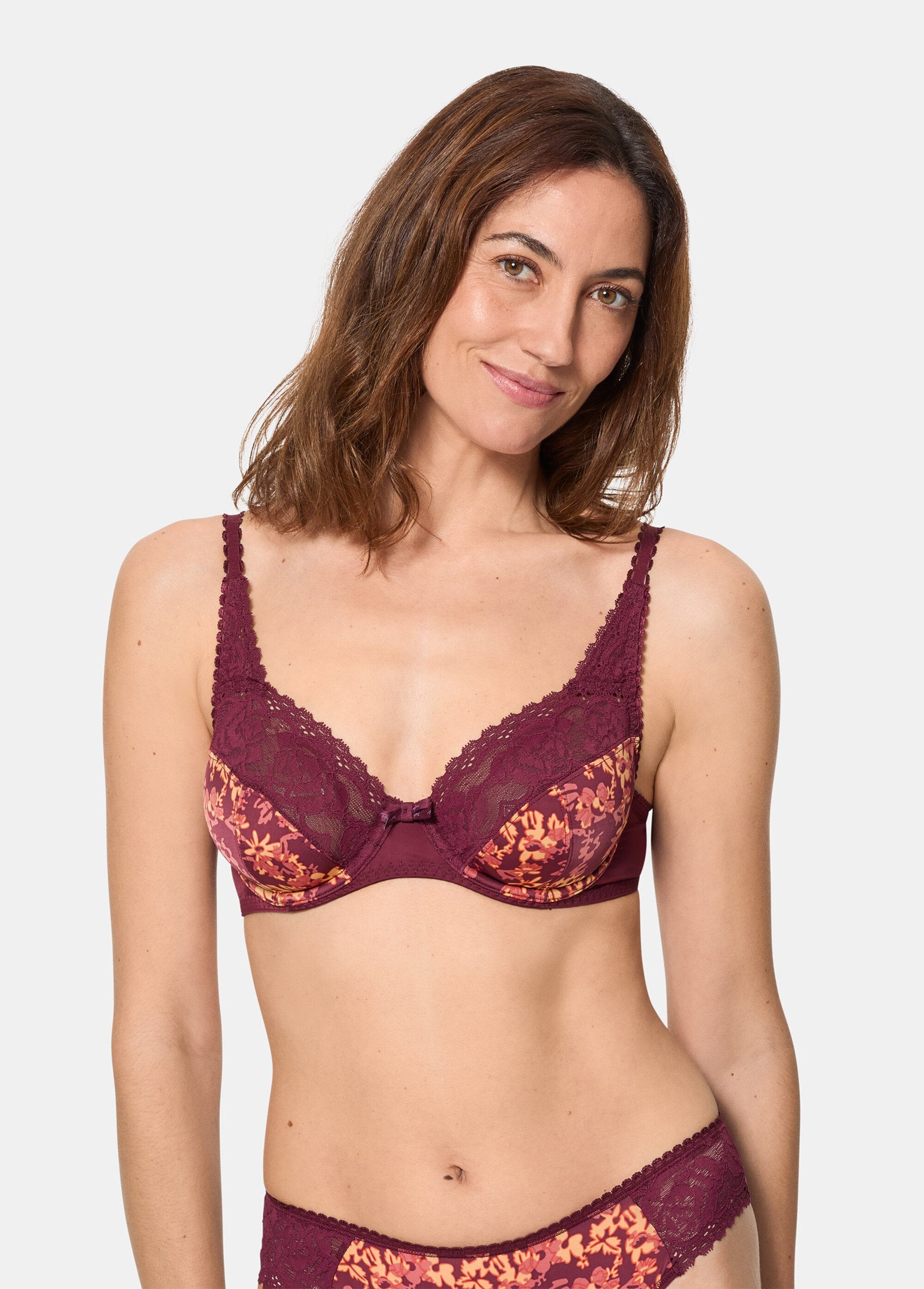 ®_Playtex_-_Sujetador_push-up_de_encaje_de_microfibra_Impreso_FA1_slim