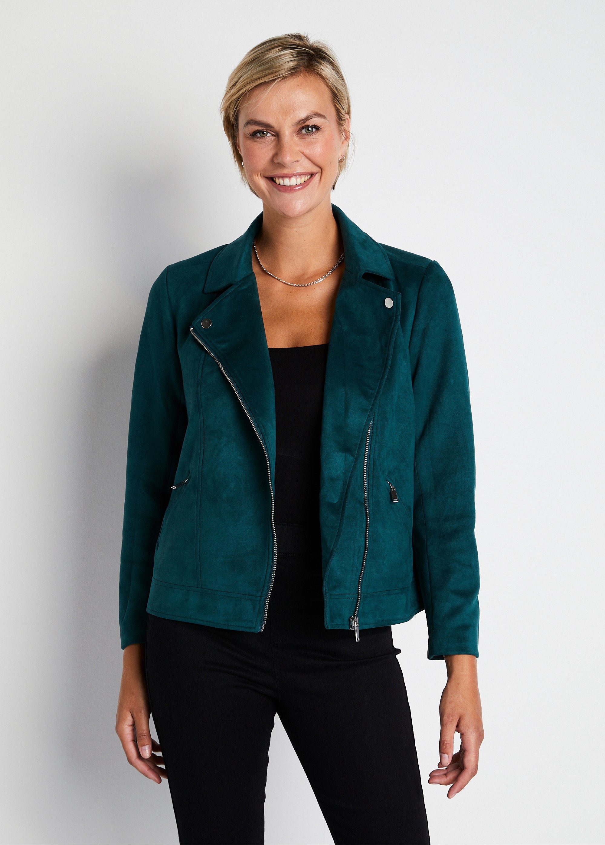 Chaqueta_corta_con_cremallera_en_tejido_de_ante_Verde_FA2_slim