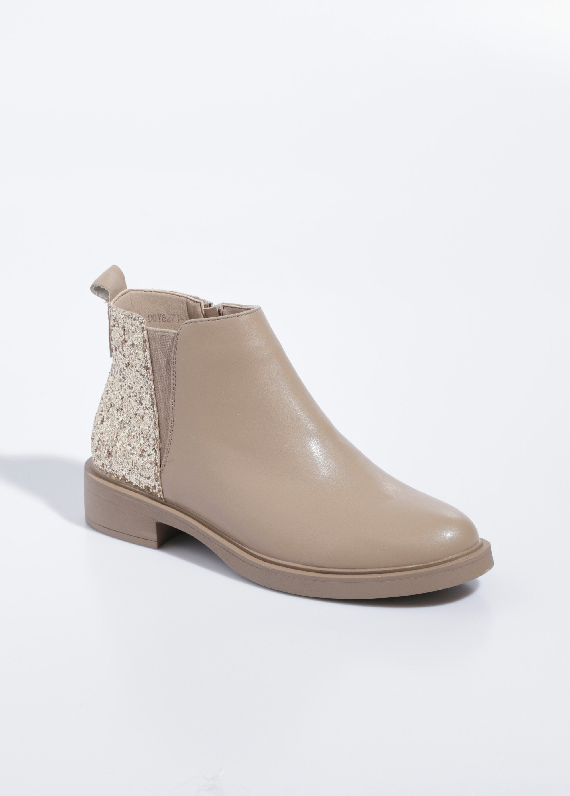 Boots_Chelsea,_détail_paillettes_talon_Beige_FA1_slim