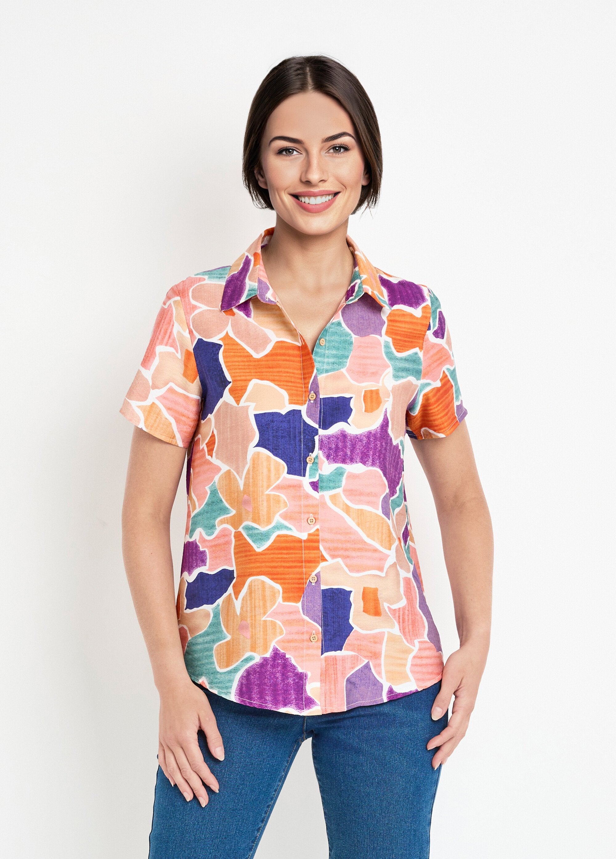 Blusa_de_manga_corta_con_estampado_abstracto_naranja_y_morado_FA1_slim