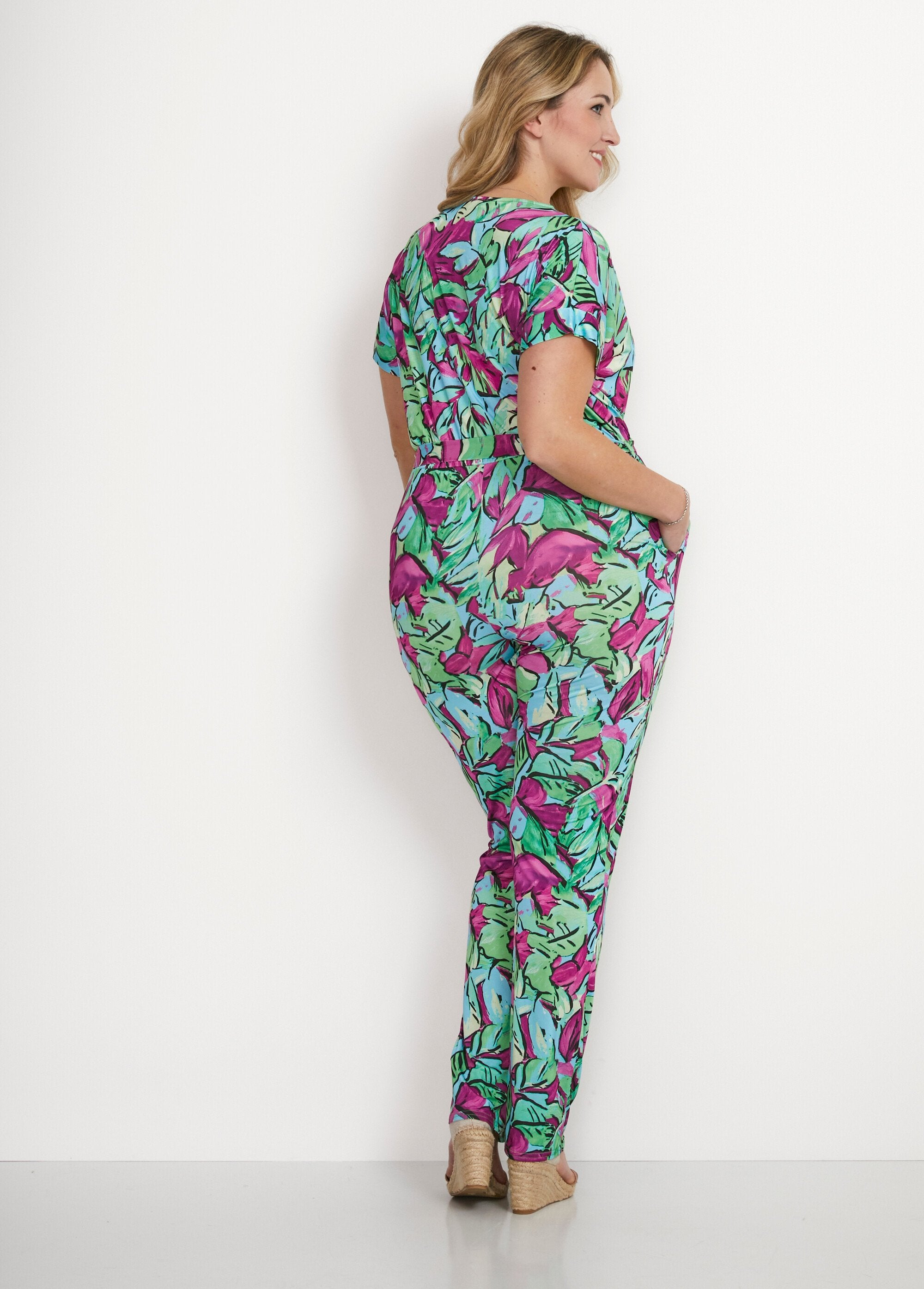 Mono_pantalón_de_punto_elástico_Verde_y_fucsia_DO1_curvy