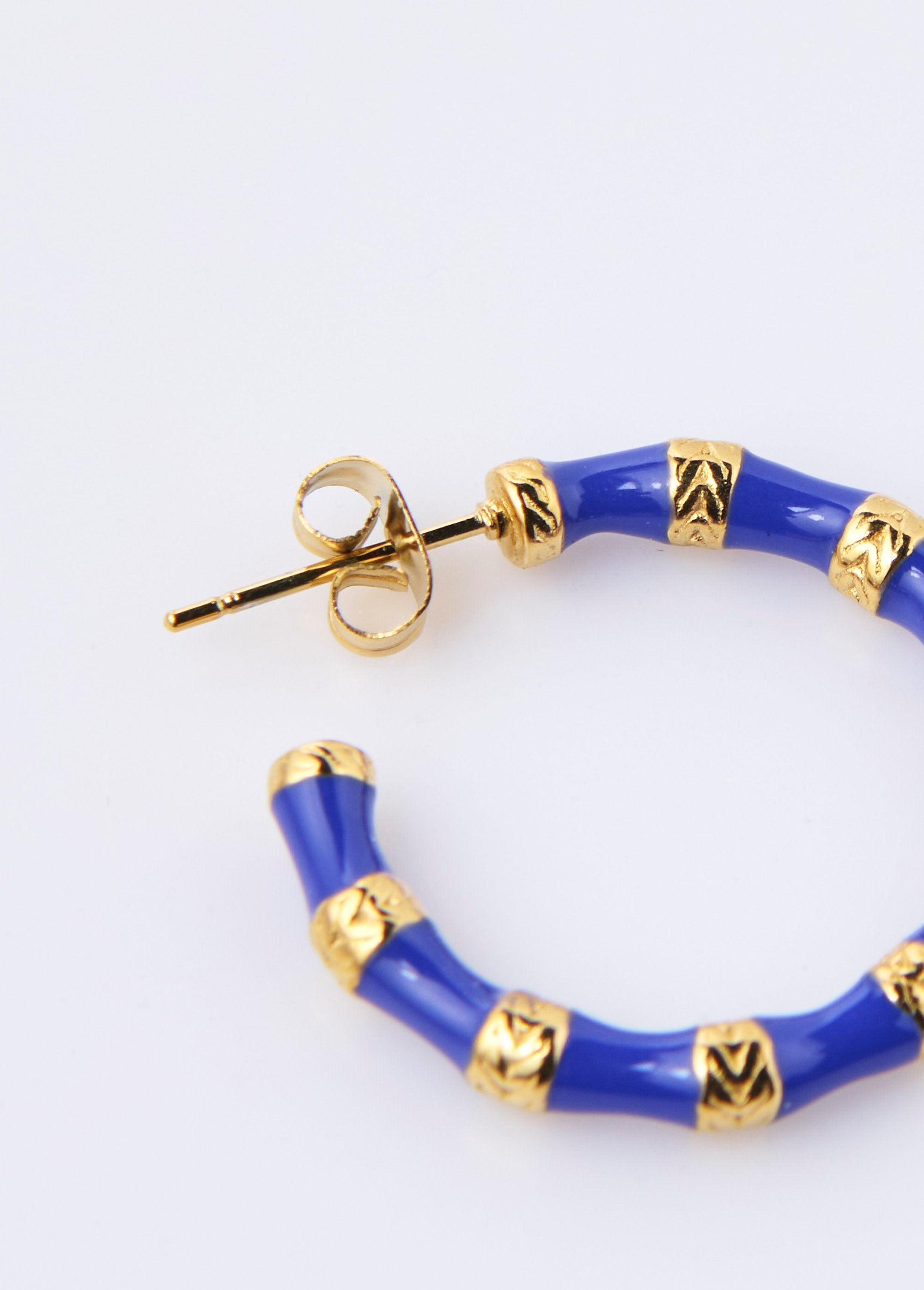 Pendientes_de_aro_de_acero_inoxidable_de_dos_tonos_Oro_y_azul_DE1_slim