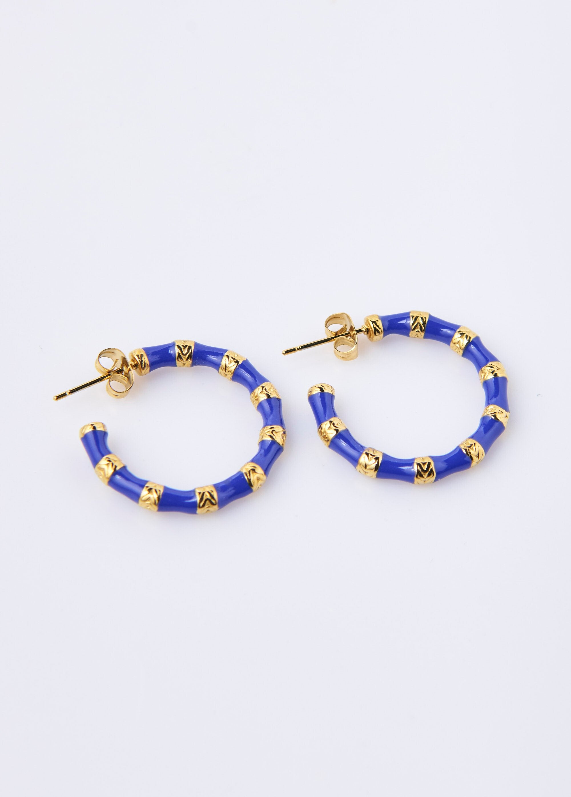 Pendientes_de_aro_de_acero_inoxidable_de_dos_tonos_Oro_y_azul_FA1_slim