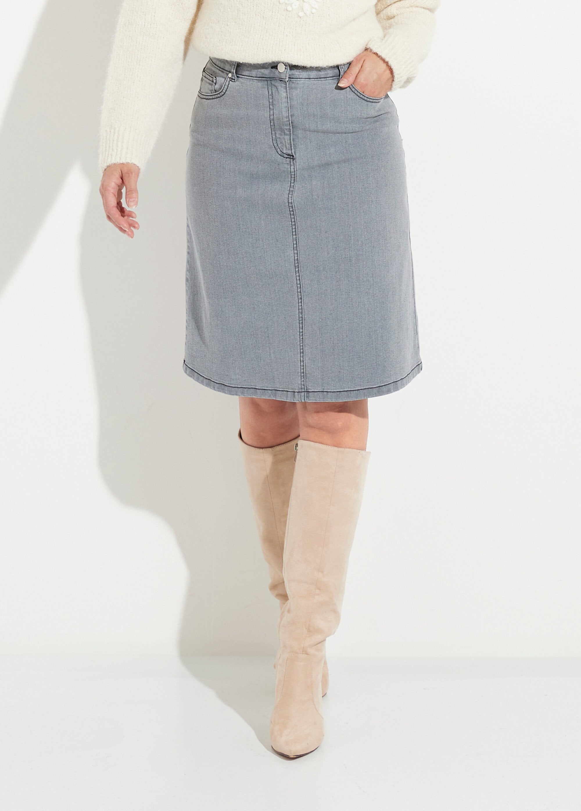 Jupe_trapèze_en_jean_stretch_Gris_FA1_slim