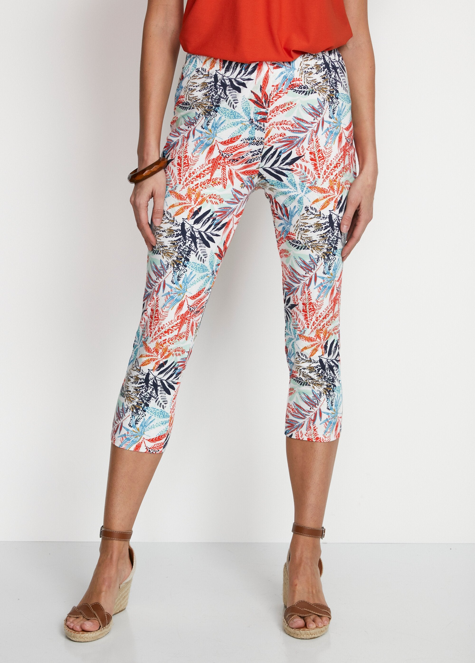 Leggings_cortos_de_algodón_liso_o_estampado_Multicolore_FA1_slim