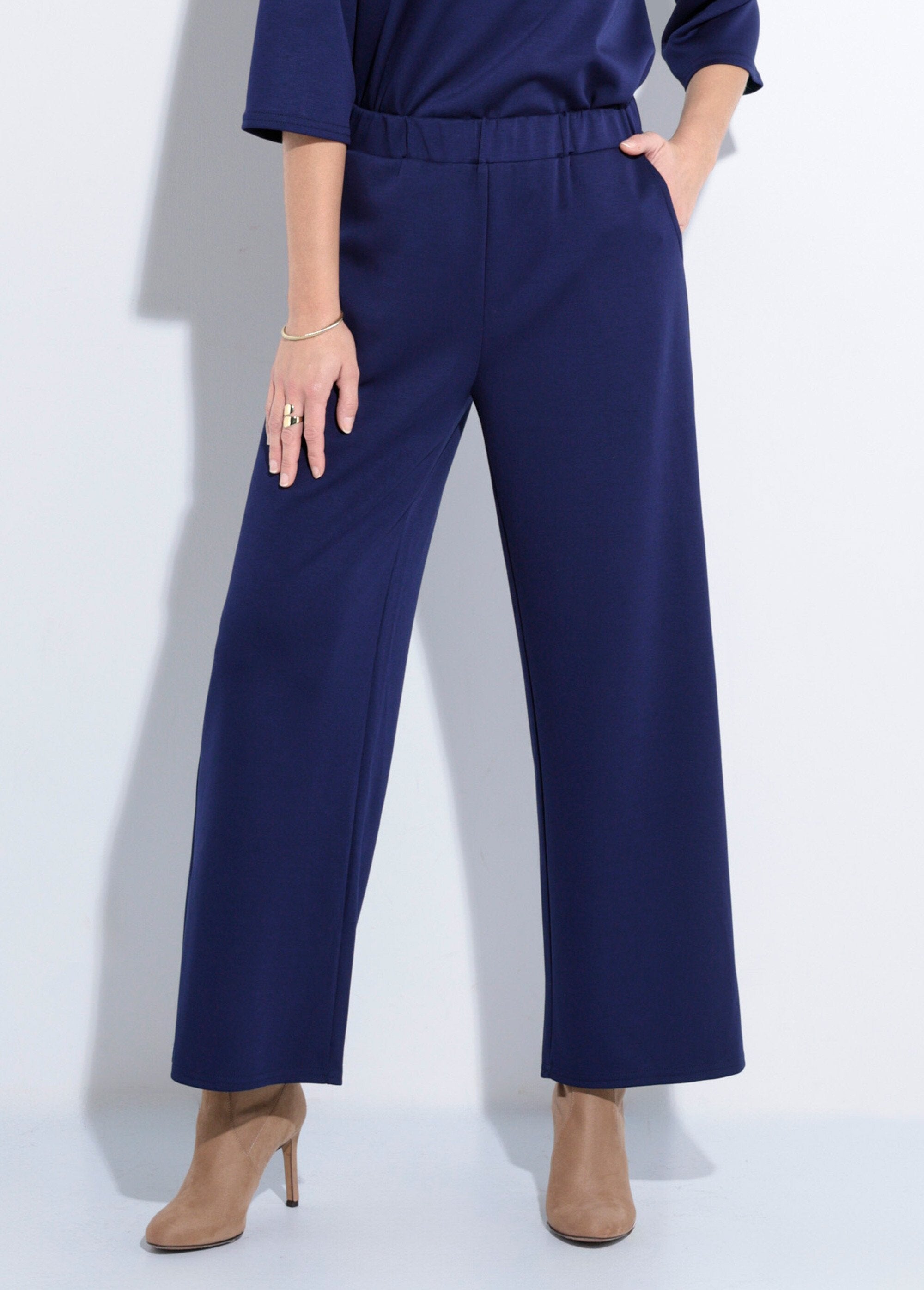 Pantalon_coupe_confort_maille_souple_Marine_FA1_slim