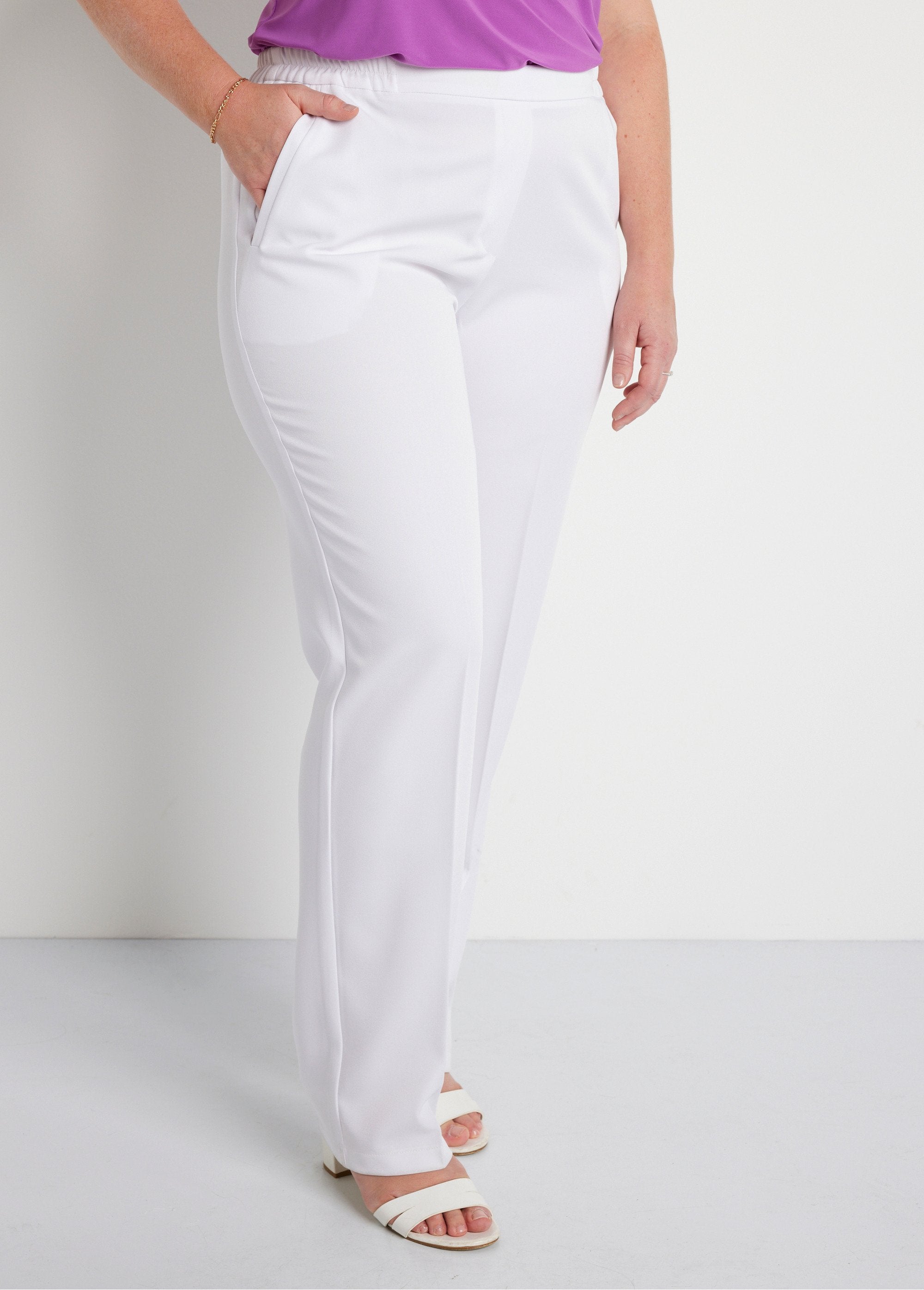 Pantalón_recto_con_cintura_semielástica_Blanco,_Blanca_FA1_curvy