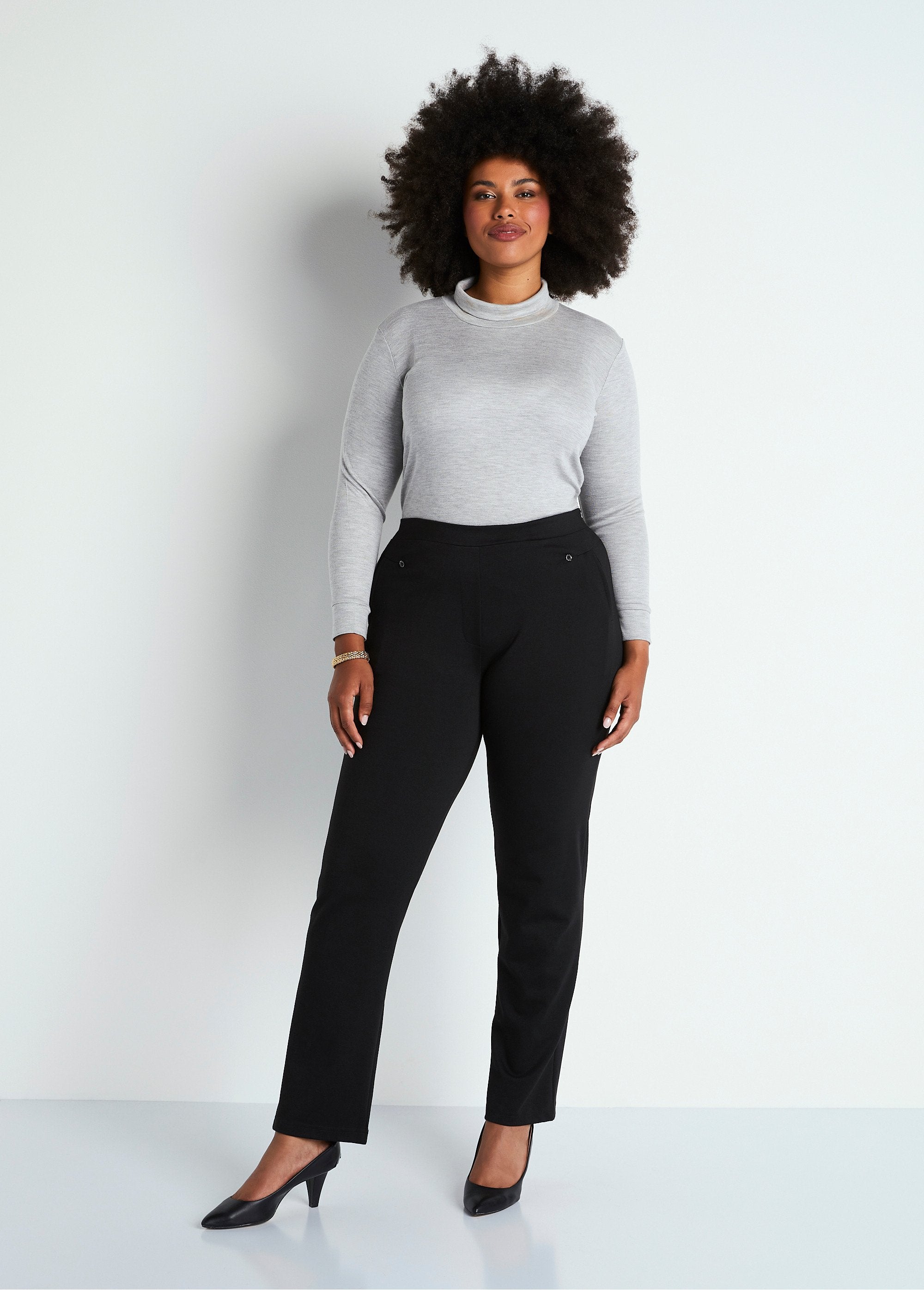 Pantalón_recto_con_cintura_semielástica_Negro_liso_SF1_curvy