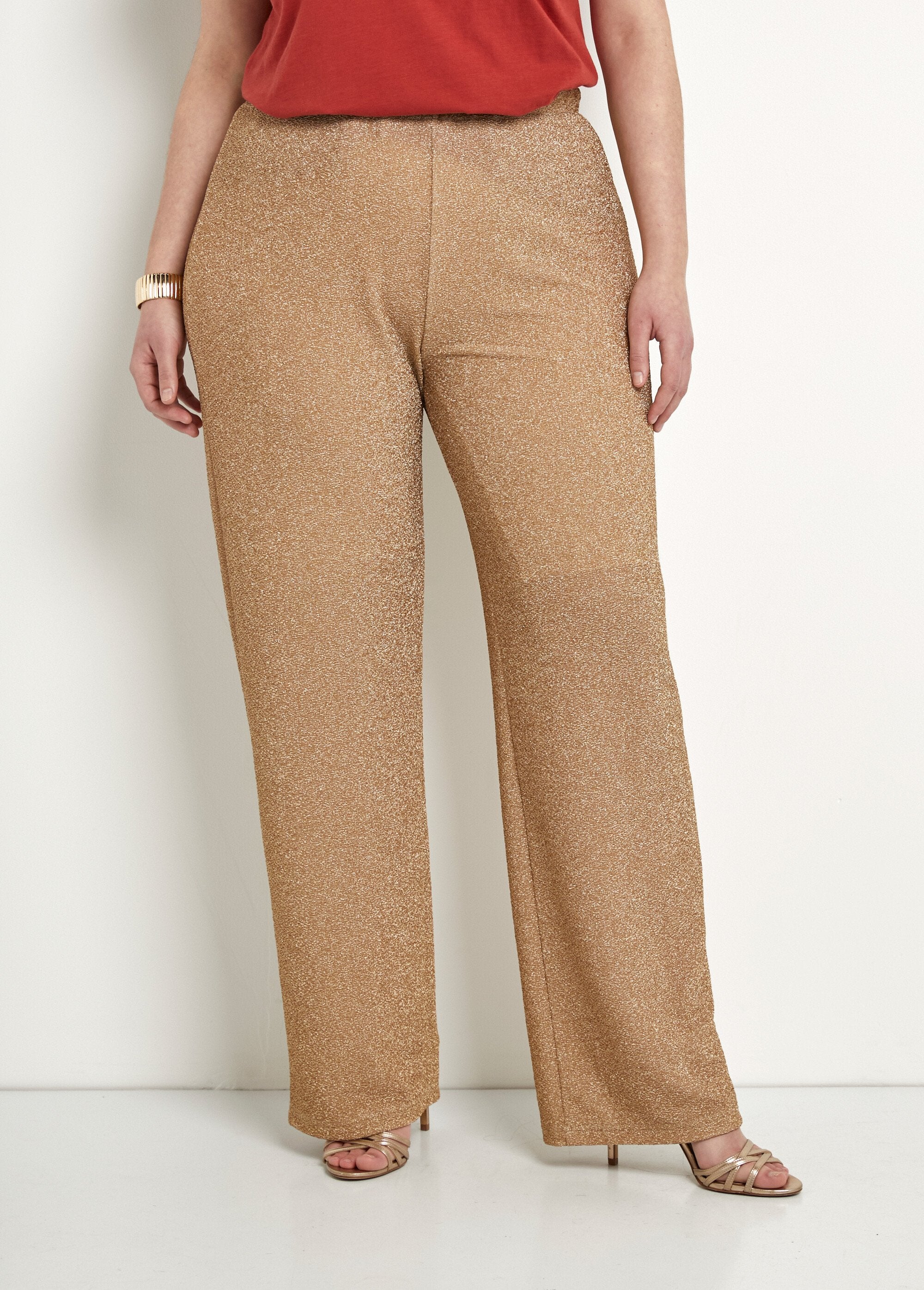 Pantalon_large_brillant_doré_ceinture_élastiquée_Dore_FA1_curvy