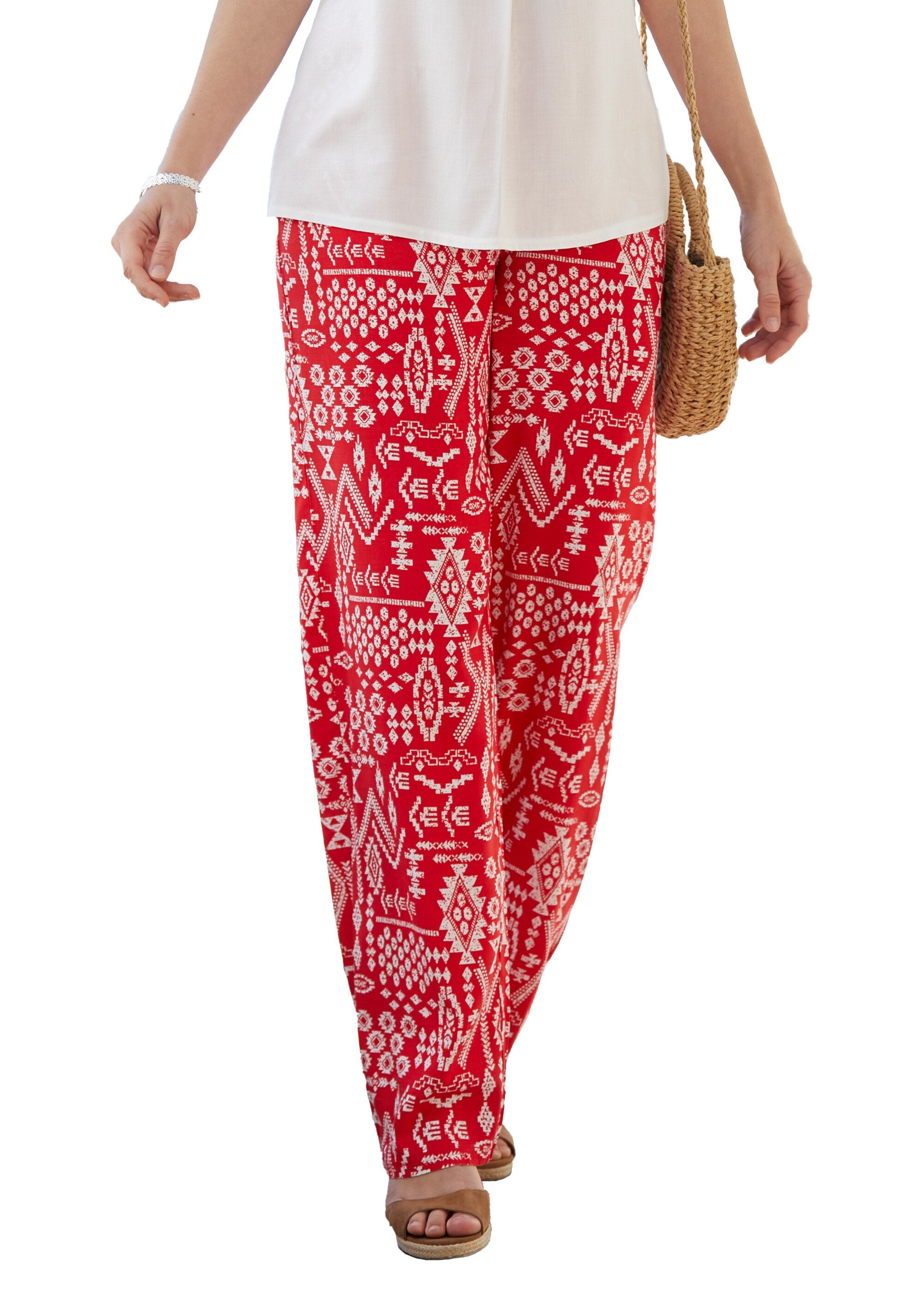 Pantalon_large_ceinture_élastiquée_Rouge_FA1_slim