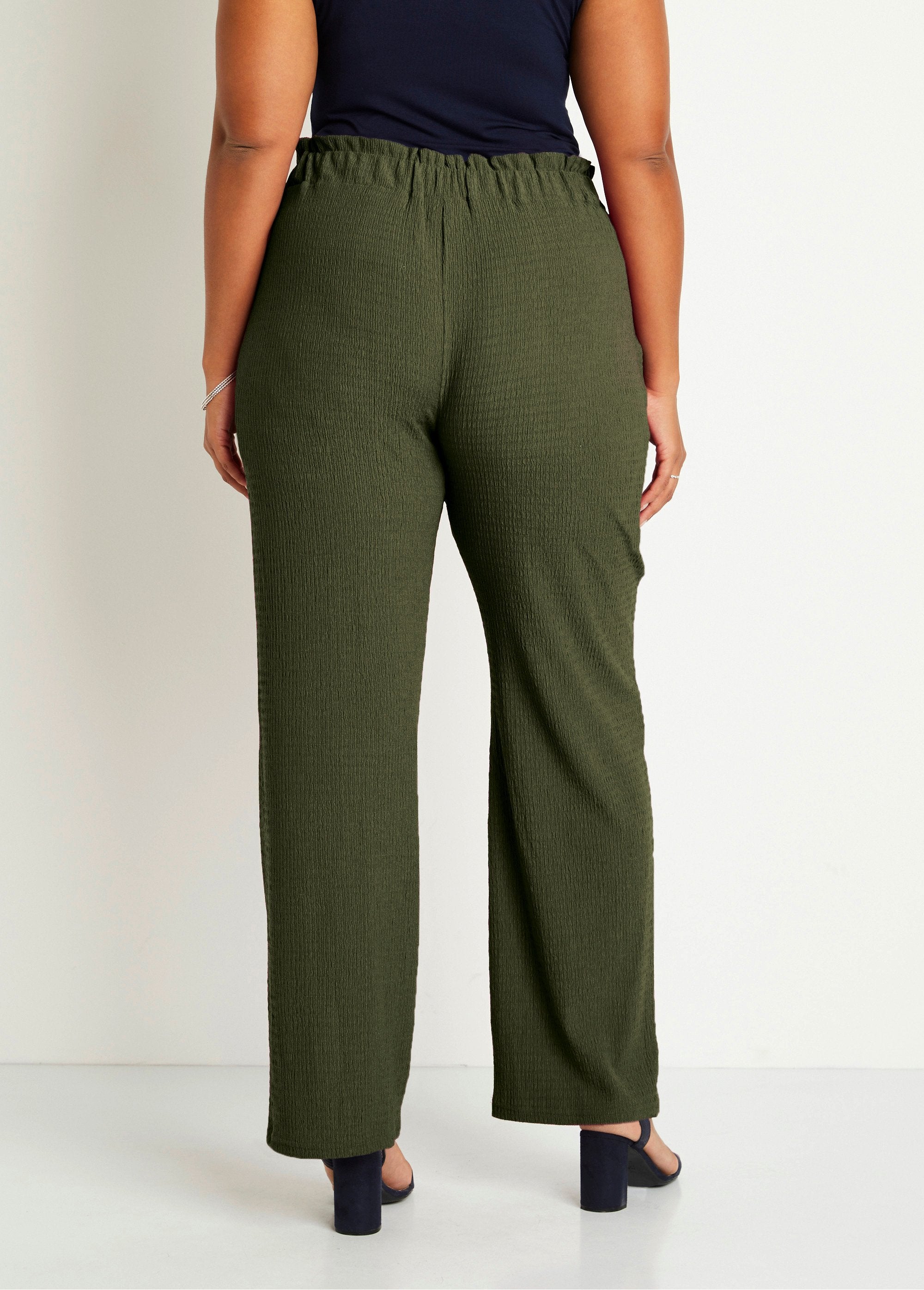 Pantalón_punto_cintura_ancha_elástica_Verde_lima_DO1_curvy