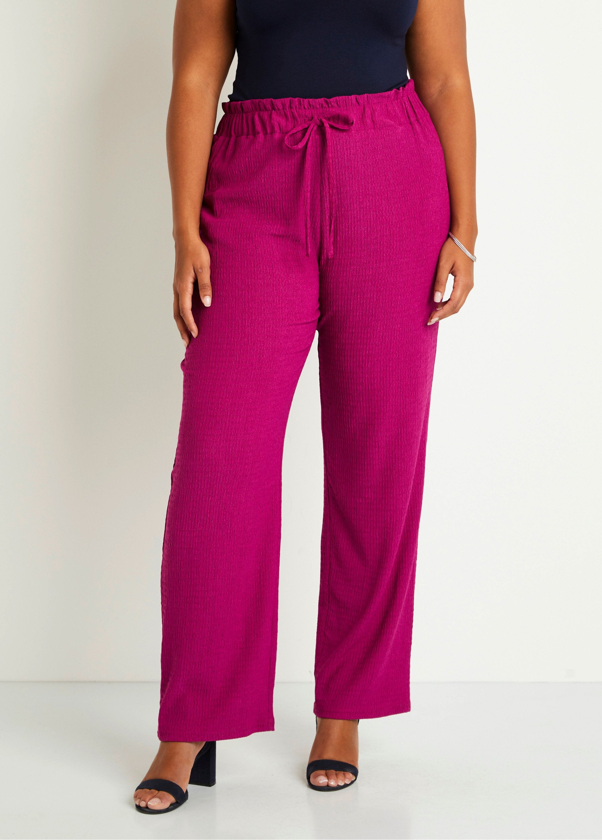 Pantalón_punto_cintura_ancha_elástica_Fucsia_FA1_curvy