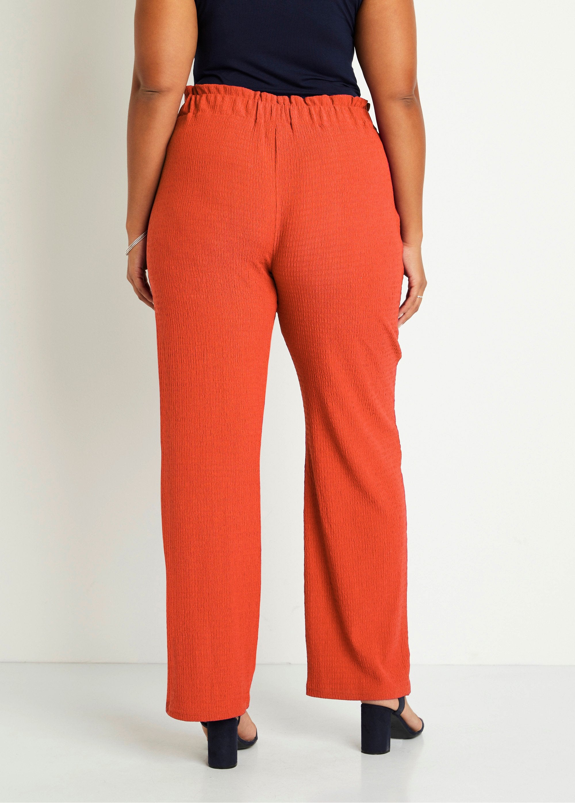 Pantalón_punto_cintura_ancha_elástica_naranja_DO1_curvy