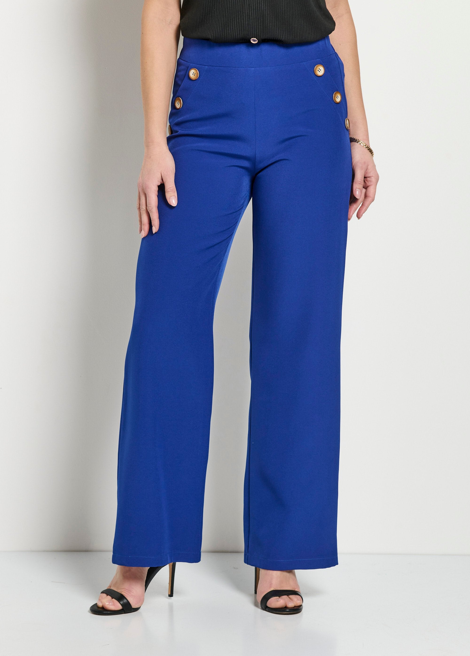 Pantalón_ancho_liso_con_cintura_semielástica_Azul_FA1_slim