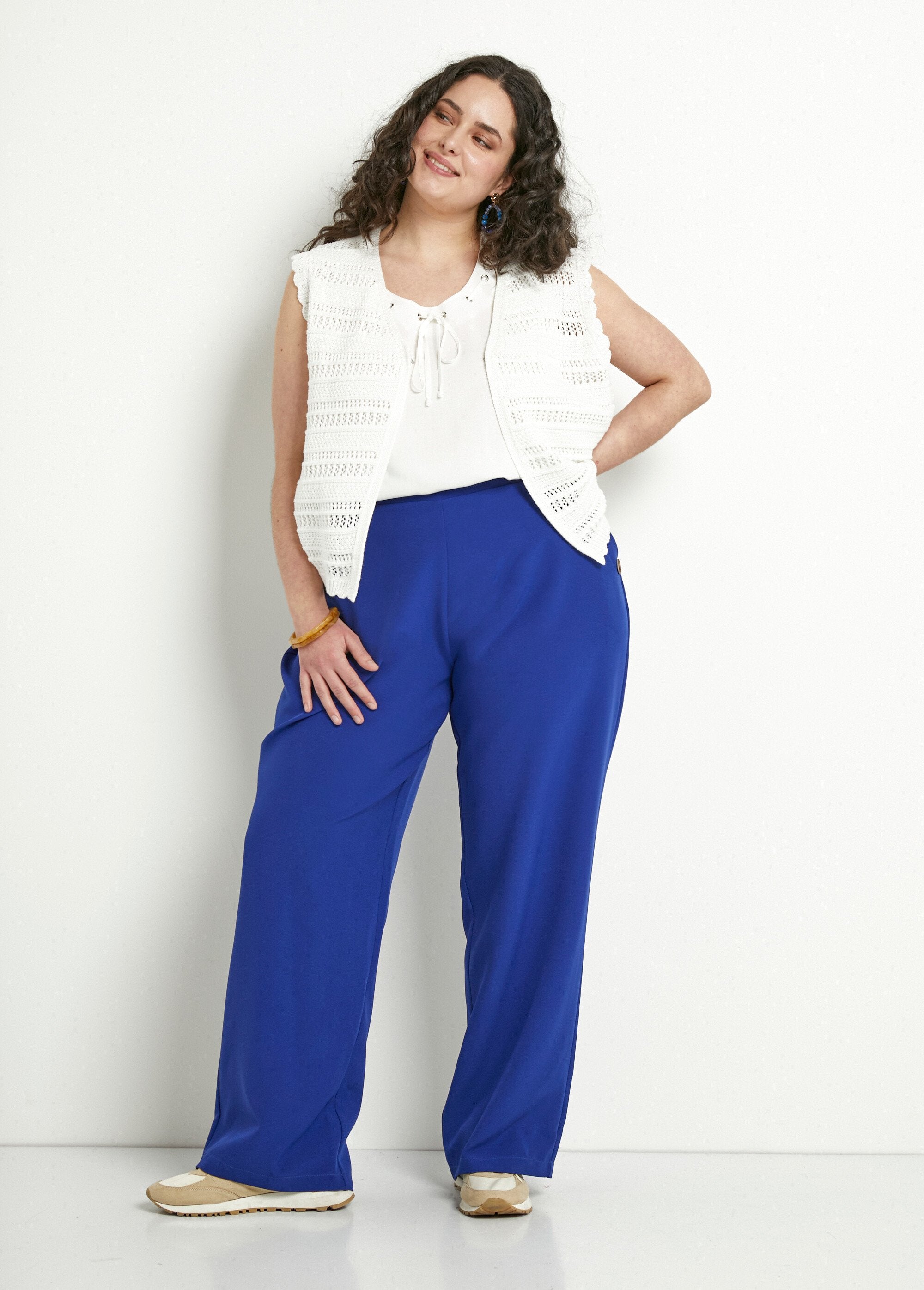 Pantalón_ancho_liso_con_cintura_semielástica_Azul_SF1_curvy