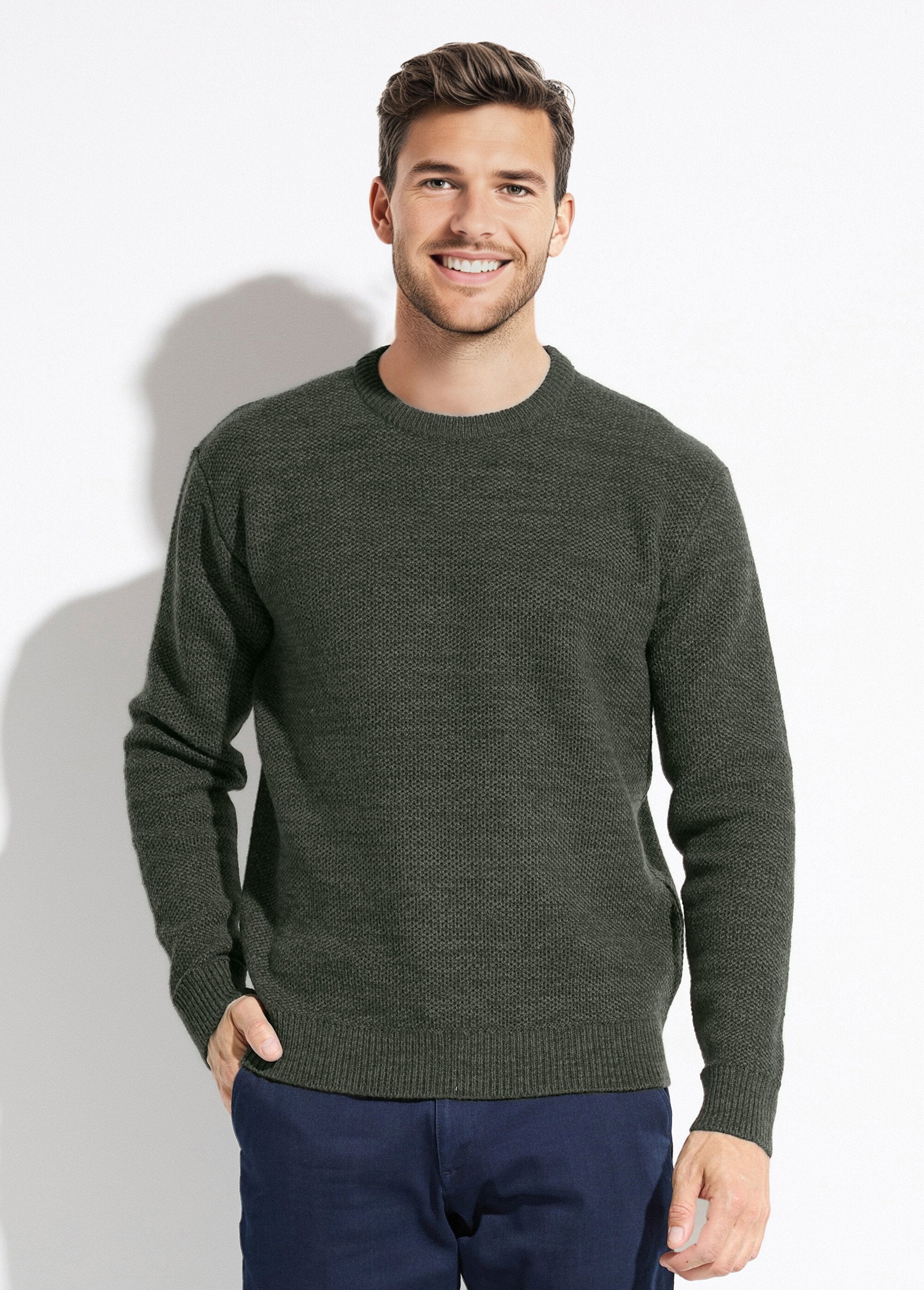 Suéter_de_cuello_redondo_de_punto_jaspeado_de_lana_de_manga_larga_Verde_FA1_slim