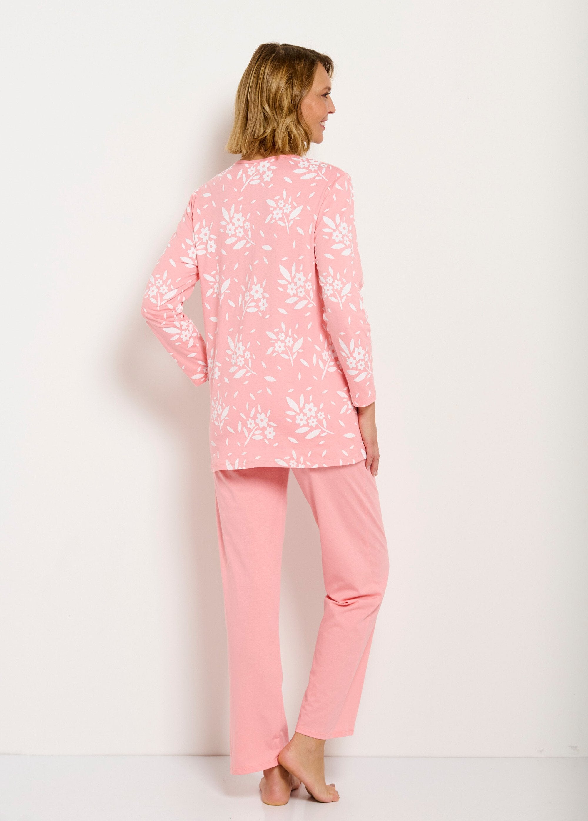 Pijama_de_manga_larga_de_algodón_con_botones_y_cuello_en_V_Coral_DO1_slim