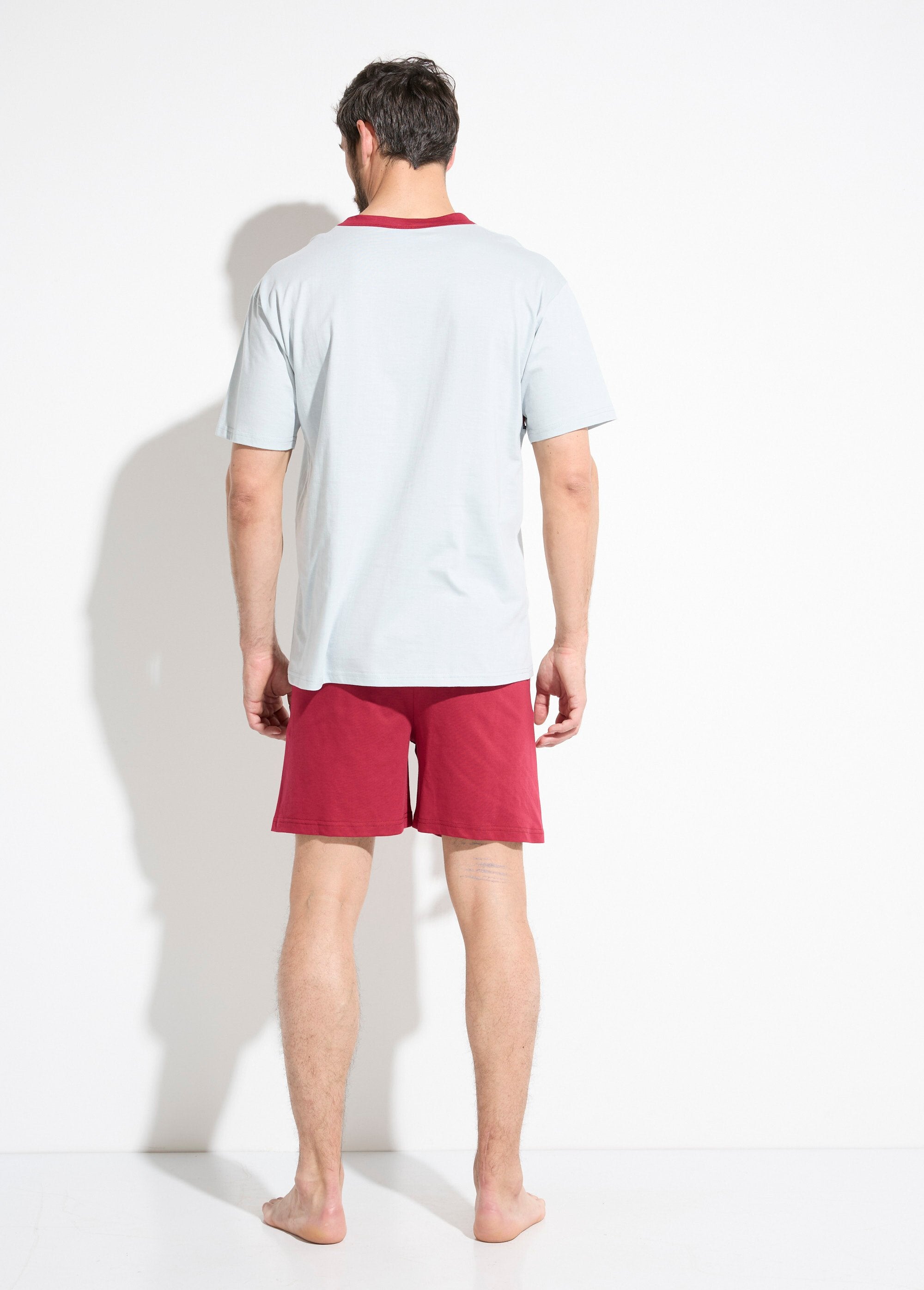 Pijama_corto_de_algodón_bicolor_Burdeos_DO1_slim