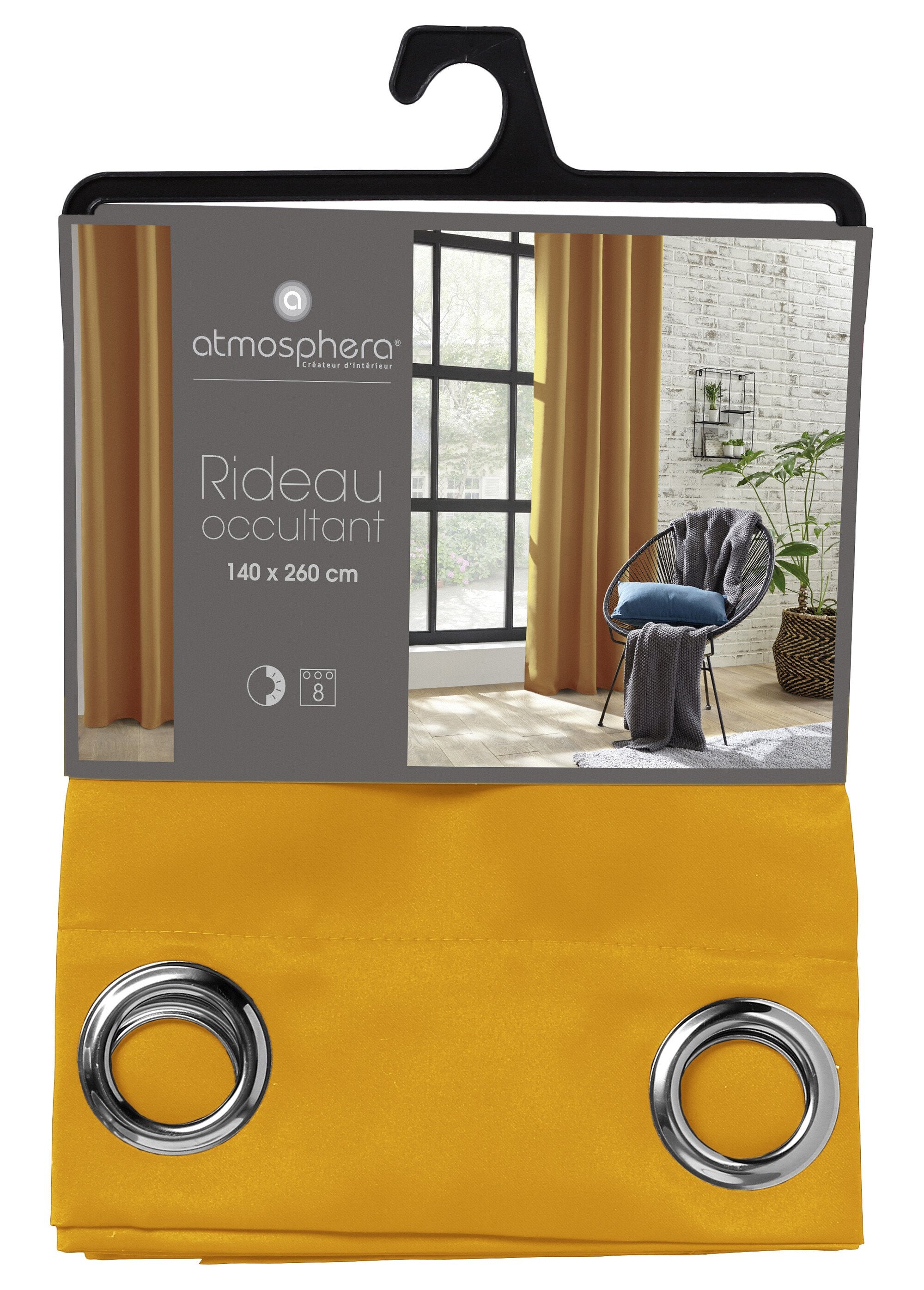 Cortina_opaca_con_ojales_metálicos,_140x260cm_Ocre_DE2_slim