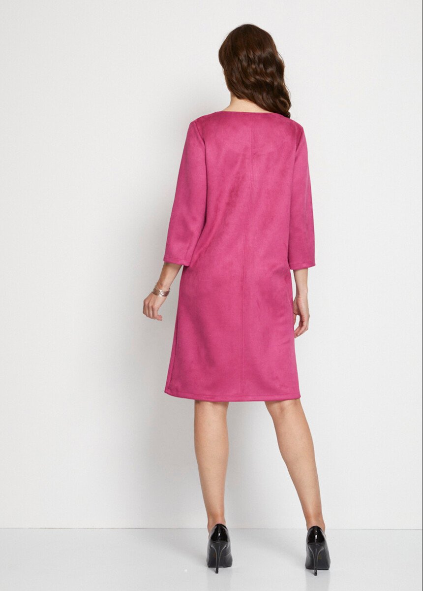 Vestido_corto_holgado_en_tejido_ante_liso_Fucsia_DO1_slim