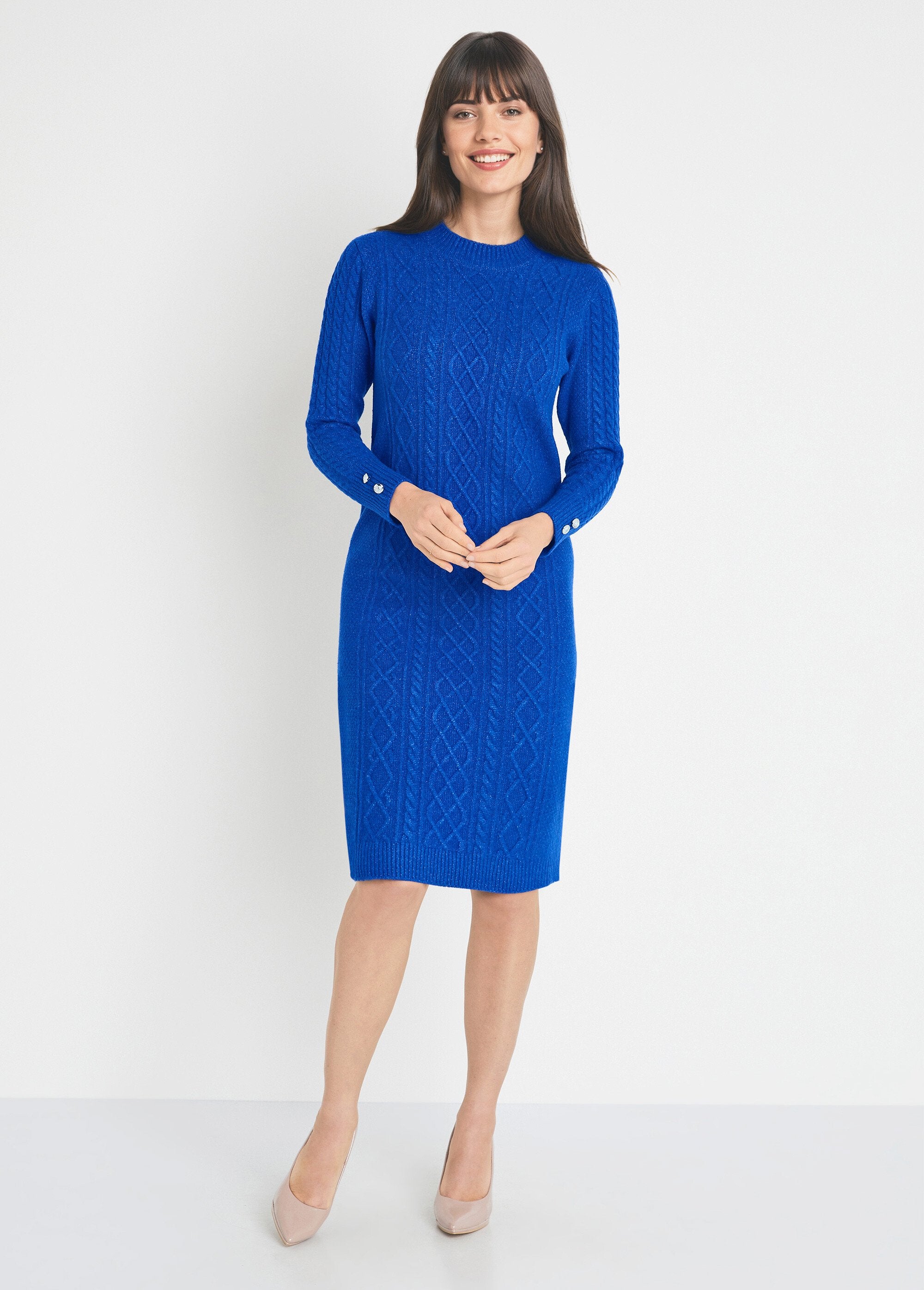 Vestido_corto_de_punto_liso_con_cuello_redondo_Azul_FA1_slim