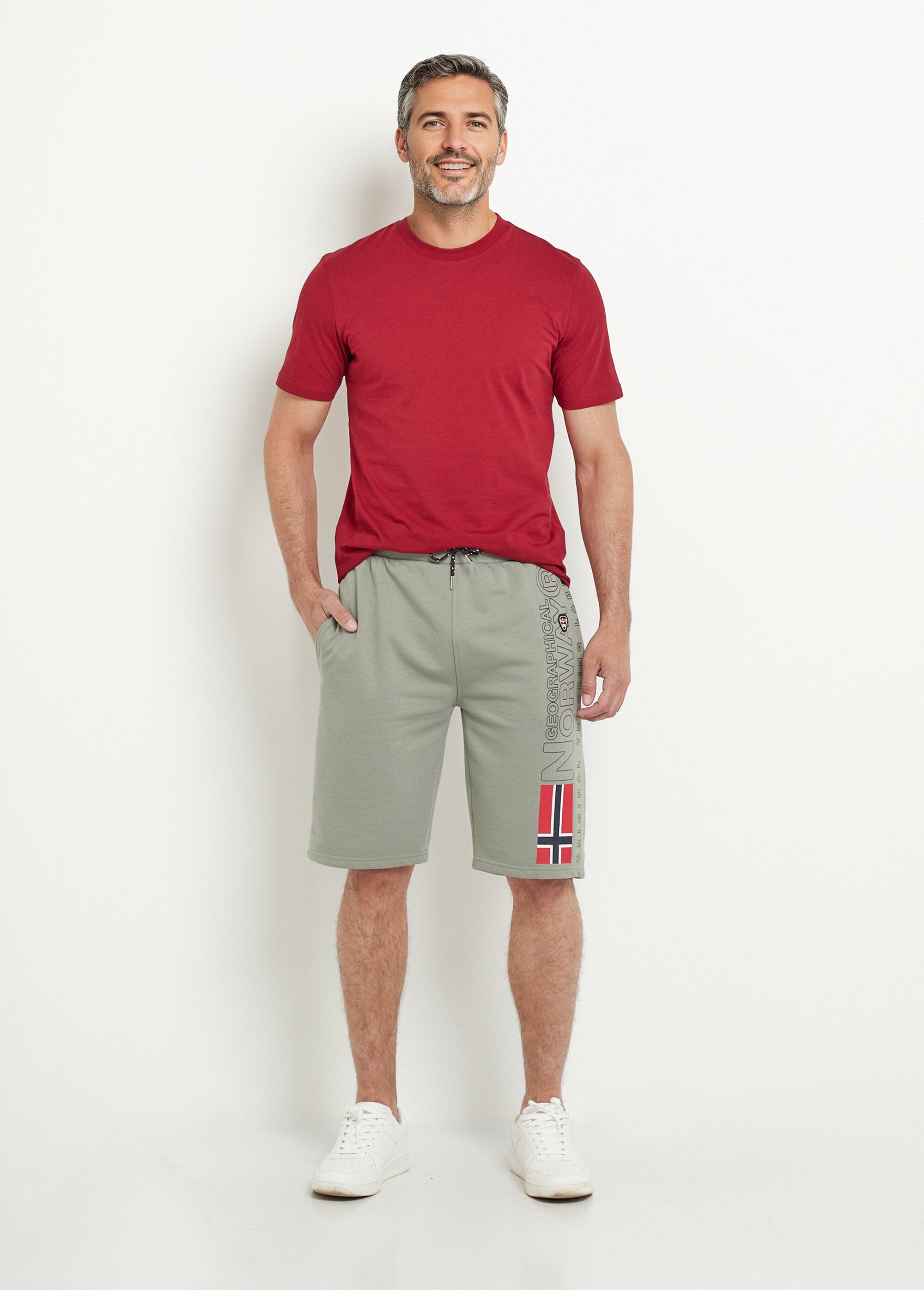 Pantalones_cortos_largos_de_polar_con_cinturilla_elástica_Aceituna_SF1_slim