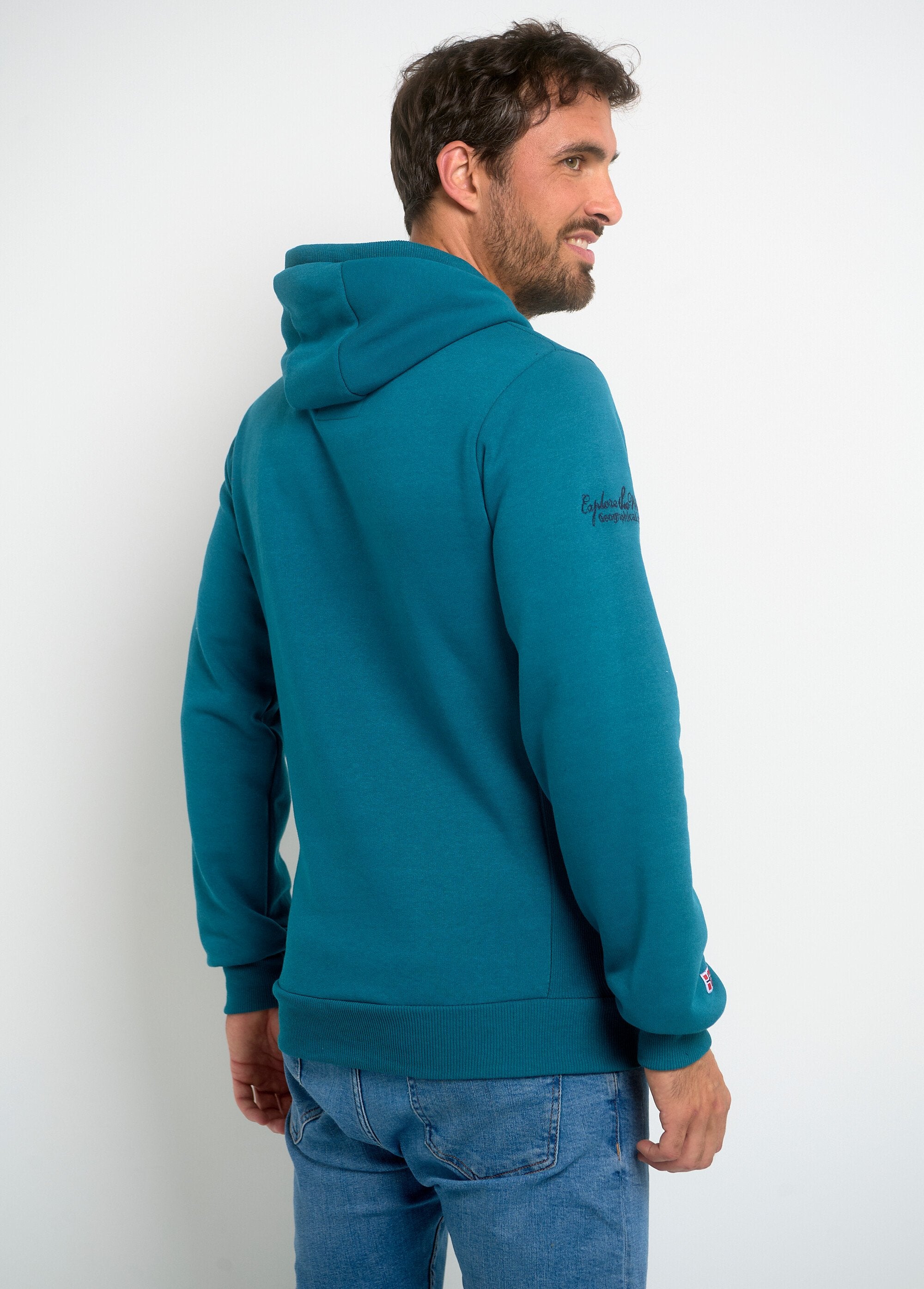 Sudadera_con_capucha_de_manga_larga_y_media_cremallera_Azul_petróleo_DO1_slim