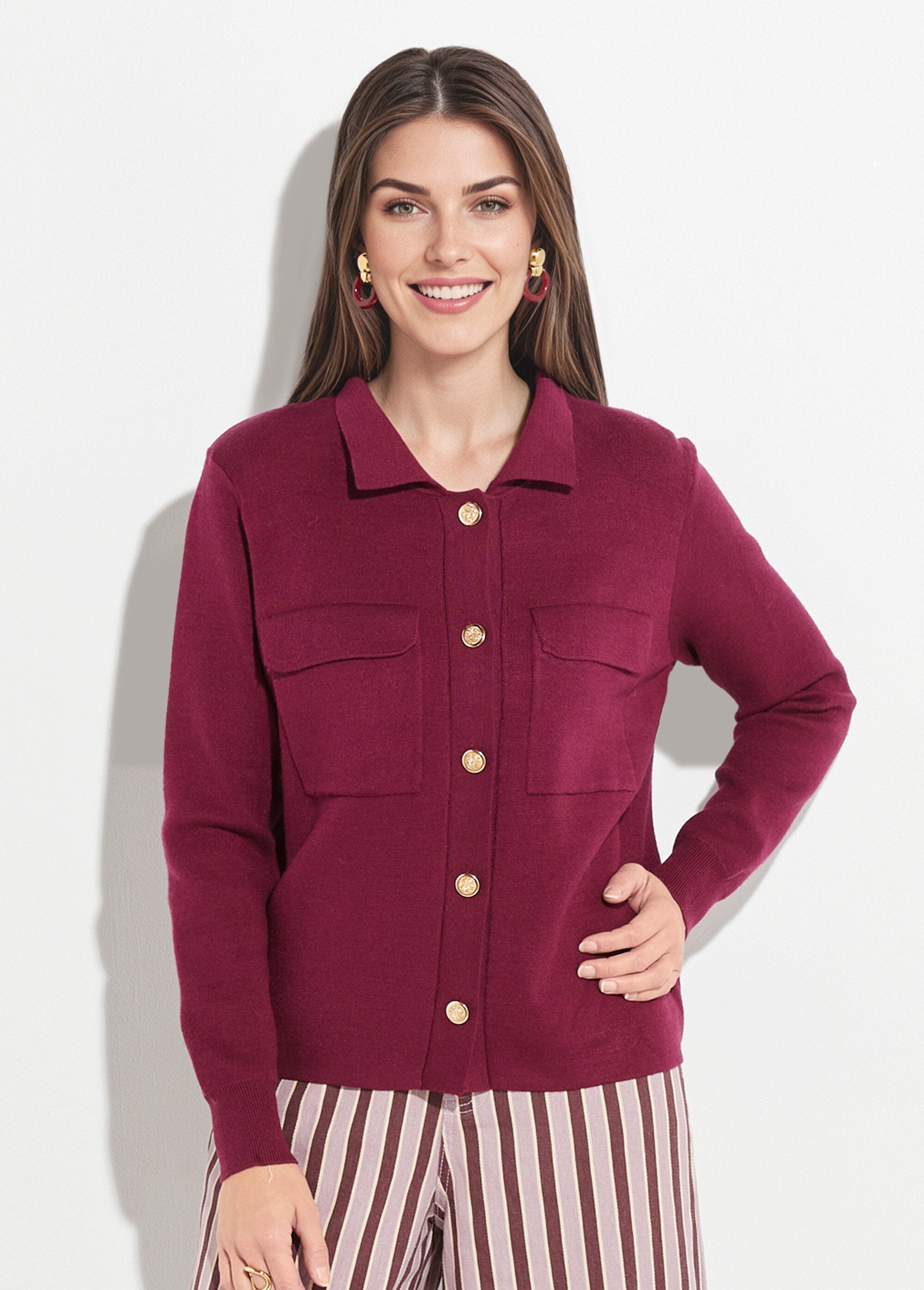 Chaqueta_de_punto_jacquard_con_botones_metálicos_Burdeos_FA1_slim
